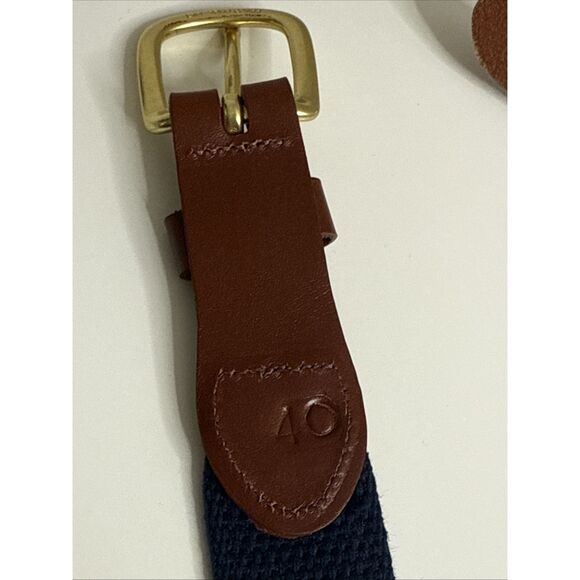 Leather Man Ltd Belt Size 40 Golf Motif Gopher Caddyshack Blue Limited - Picture 4 of 13